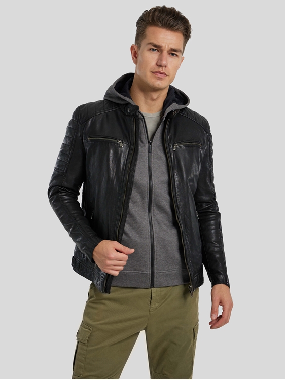 Bild von Lederjacke im Biker-Look