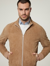 Image sur Veste en cuir velours de chèvre DON