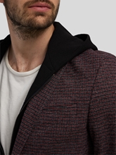 Bild von Veston mit Kapuzenblende im Slim Fit