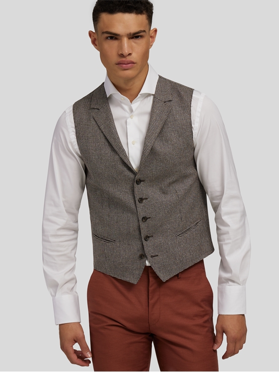 Image sur Gilet motif pied-de-poule