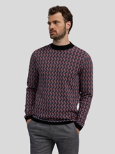 Bild von Pullover mit Jacquard-Muster im Slim Fit