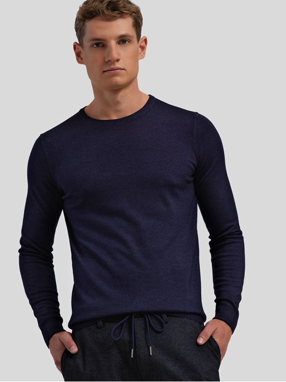 Bild von Pullover aus Merinowolle im Slim Fit