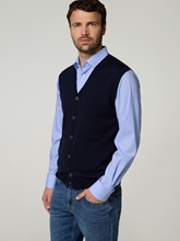 Bild von Strickgilet aus Merinowolle