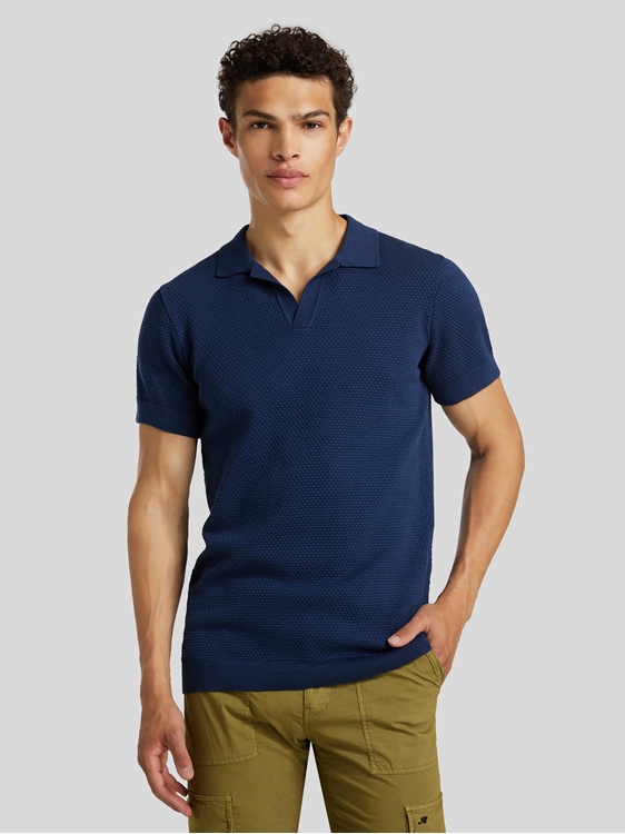 Bild von Polo-Shirt aus Strick