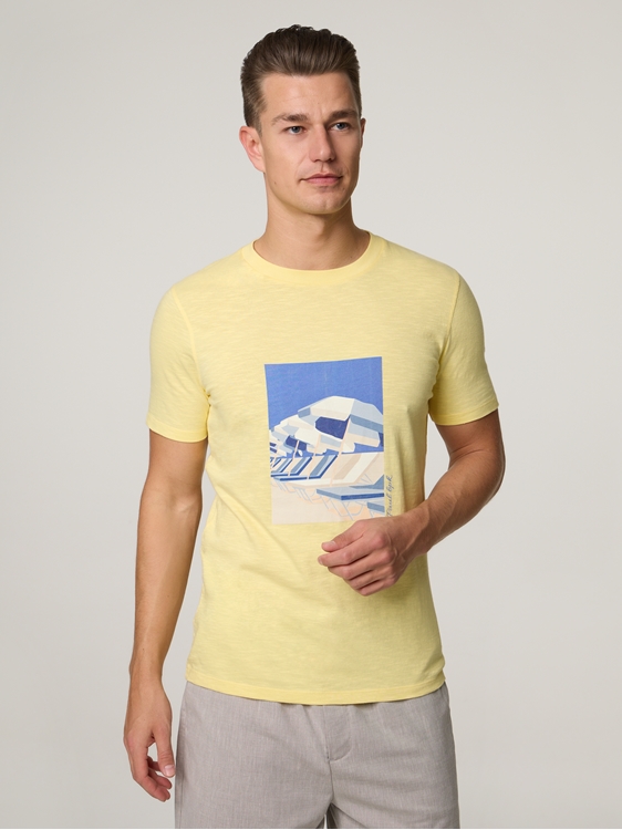 Image sur T-shirt en coton bio