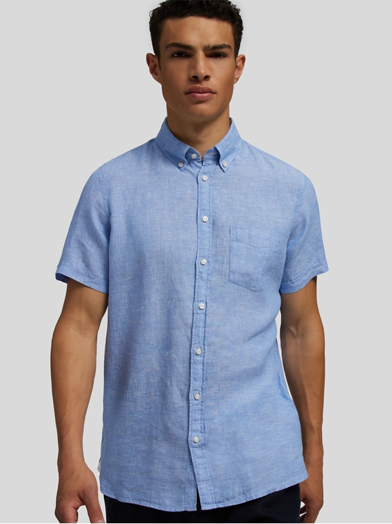 Bild von Kurzarm Leinenhemd im Custom Fit