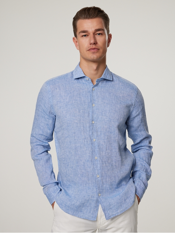Bild von Leinenhemd im Slim Fit