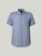 Image sur Chemise à manches courtes en lin