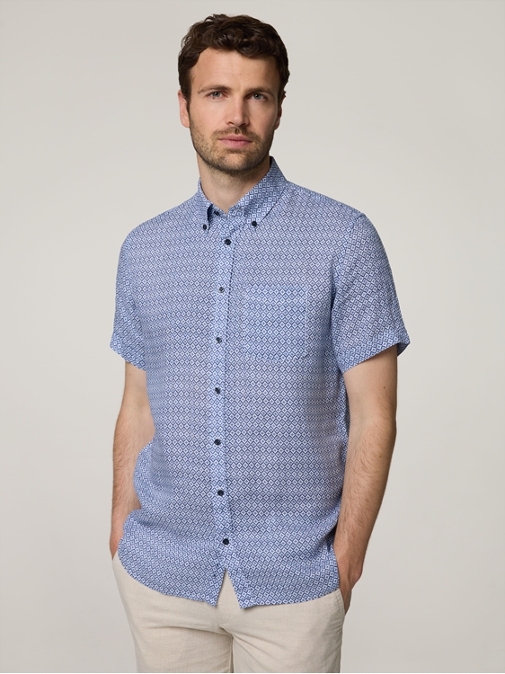 Bild von Kurzarmhemd aus Leinen