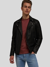 Image sur Vest cuir style motard