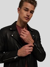 Image sur Vest cuir style motard