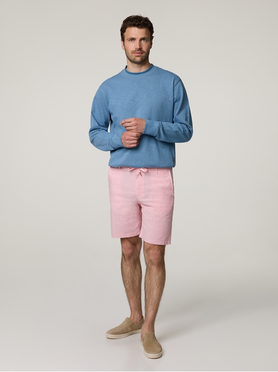 Image sur Short en lin de coupe régulière