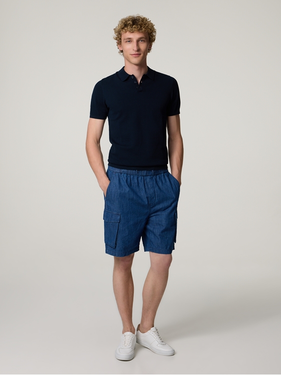 Bild von Cargo-Shorts aus Denim