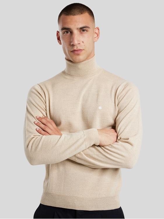 Image sur Pull à col roulé en laine