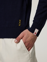 Image sur Pull en maille avec lin