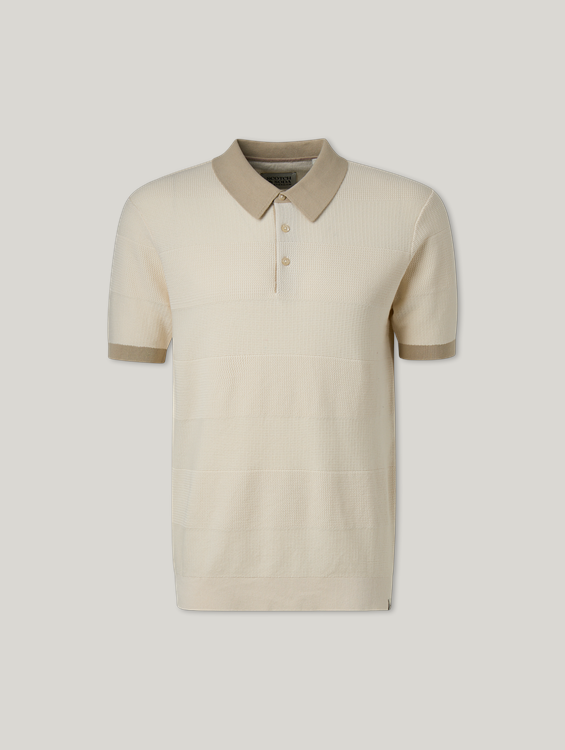 Bild von Poloshirt aus Strick