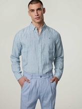 Image sur Chemise en lin, coupe régulière