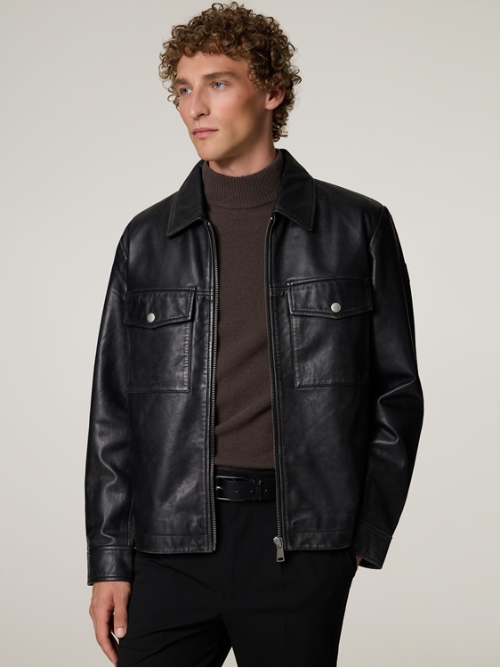 Image sur Veste en cuir d'agneau