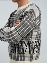 Bild von Oversized Pullover mit Karo-Muster