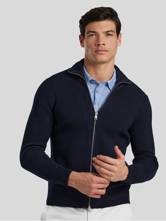 Bild von Strickjacke mit Reissverschluss