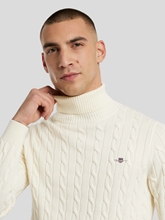 Image sur Pullover à col roulé et motif tressé