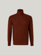 Bild von Strickpullover mit Rollkragen