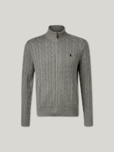 Image sur Veste en tricot avec col montant