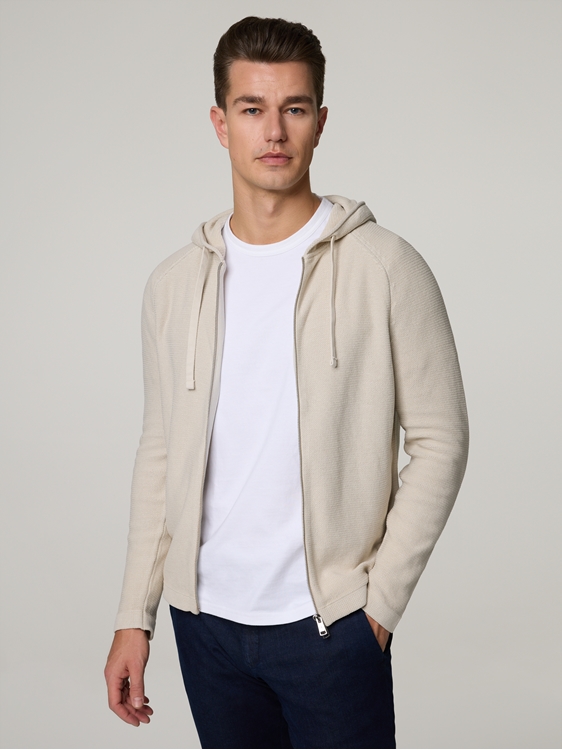 Bild von Strickjacke mit Kapuze