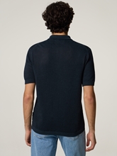 Image sur Polo en tricot avec du lin