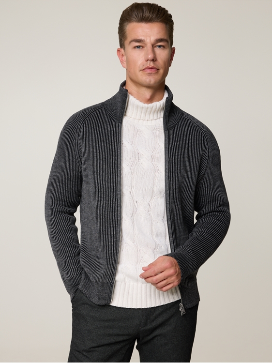 Image sur Cardigan à col montant