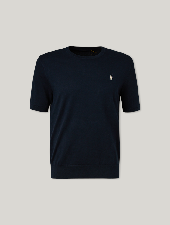 Image sur T-shirt tricoté en coton