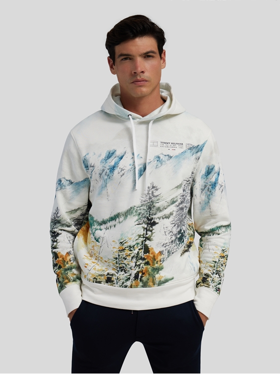 Image sur Hoodie avec motif de paysage