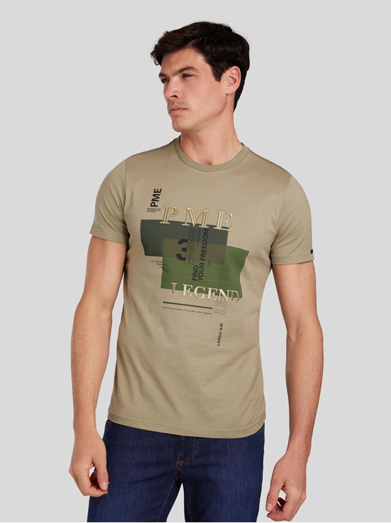 Bild von T-Shirt mit Logo-Stickerei