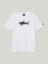 Bild von T-Shirt mit Haifisch-Motiv