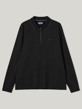 Bild von Langarm Poloshirt mit Zip