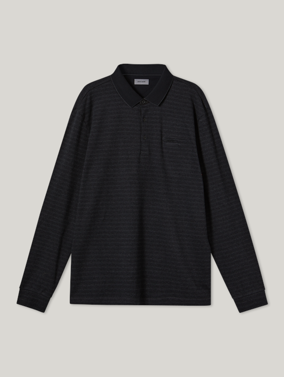 Bild von Langarm Poloshirt