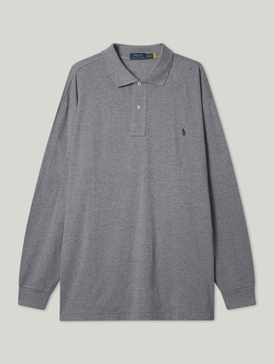 Bild von Langarm Poloshirt