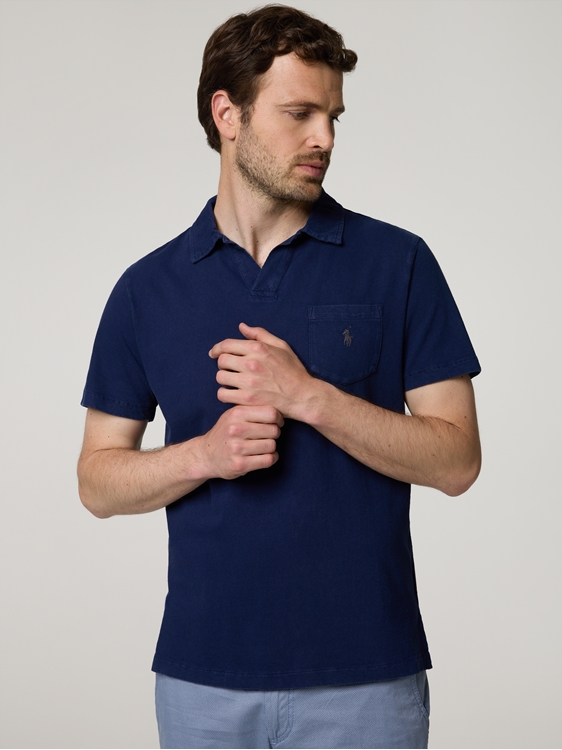 Bild von Poloshirt mit Leinen