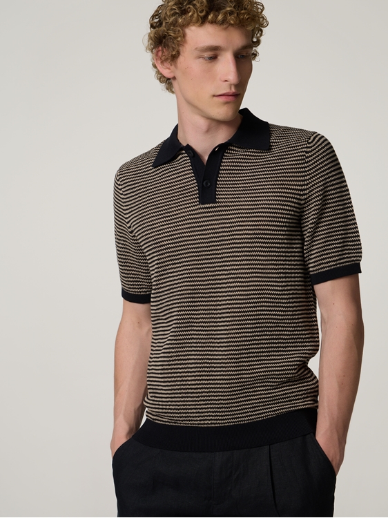 Bild von Strickpolo aus Baumwoll-Mix