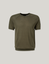 Image sur T-shirt tricoté avec du lin
