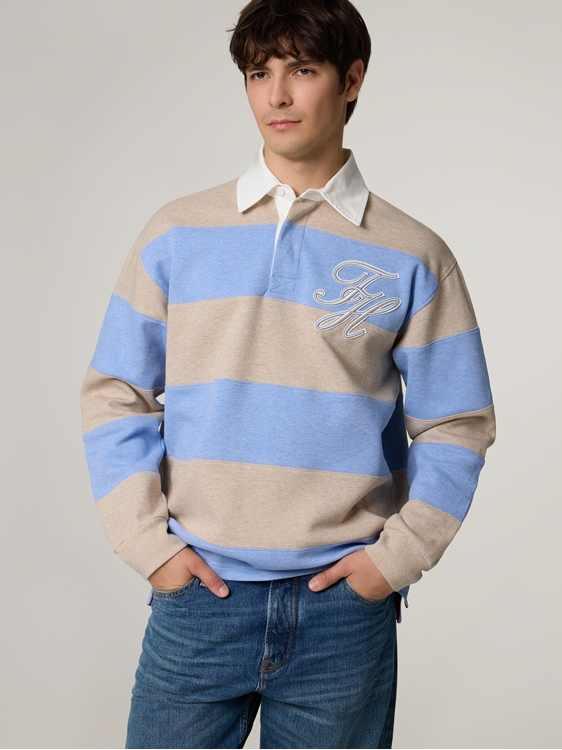 Bild von Langarm Poloshirt