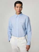 Image sur Chemise en lin, coupe régulière