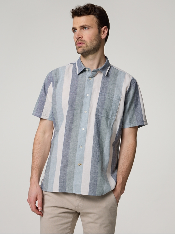 Bild von Kurzarmhemd mit Leinen