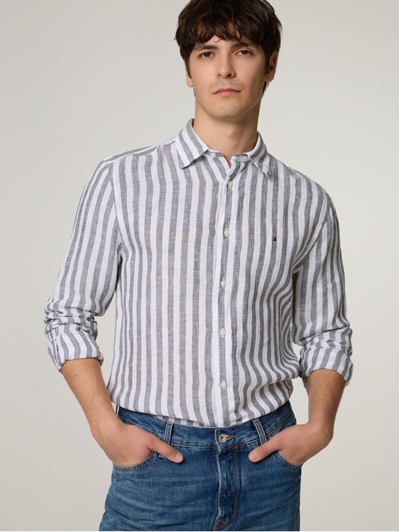 Image sur Leinenhemd im Regular Fit