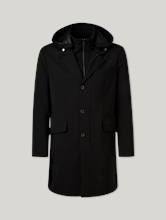 Bild von Mantel mit abnehmbarer Kapuze