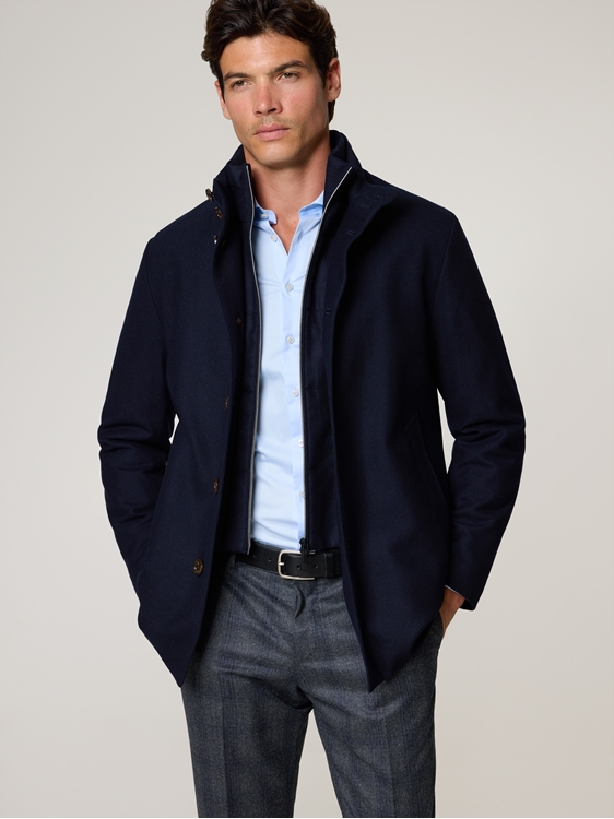 Bild von Mantel mit Wolle