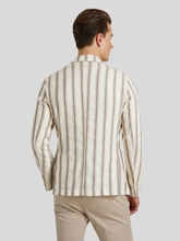 Image sur Veston en lin à rayures