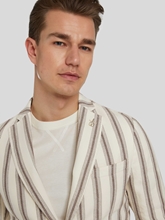 Image sur Veston en lin à rayures