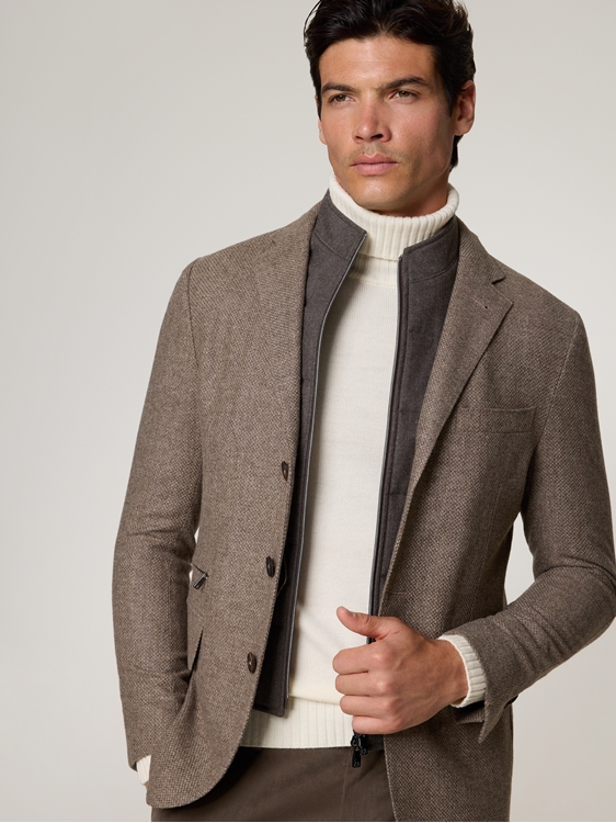 Bild von Veston aus Wolle mit Blende