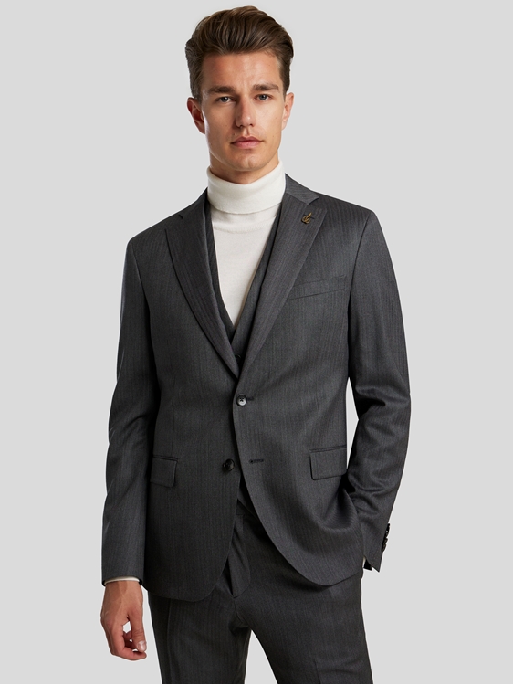 Autsel Anzug Herren 3 Teilig Slim Fit Anzüge Busin Produktbild-Vorschau 5